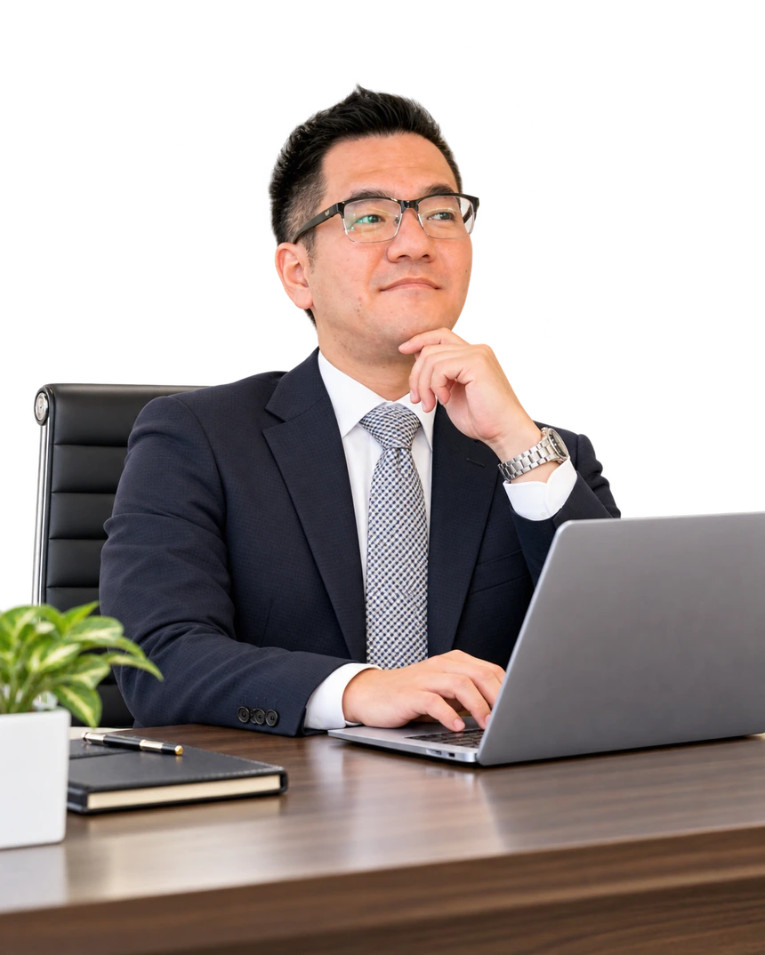 ノートパソコン前のBe Lavo代表